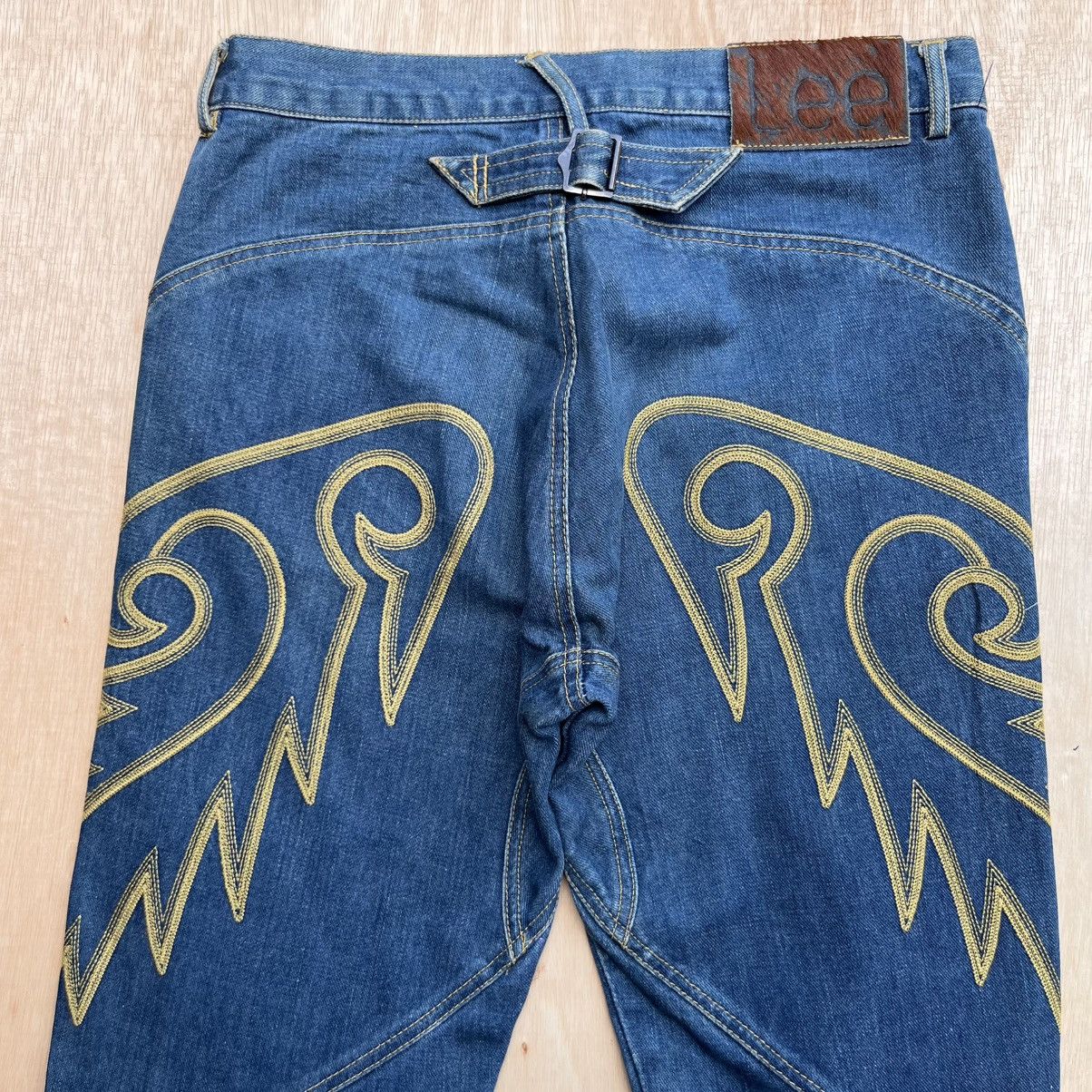 Lee LEE RIDER X ROUGH RIDER by POKIT BUCKLE BACK DENIM Size US 31 - 2 Thumbnail