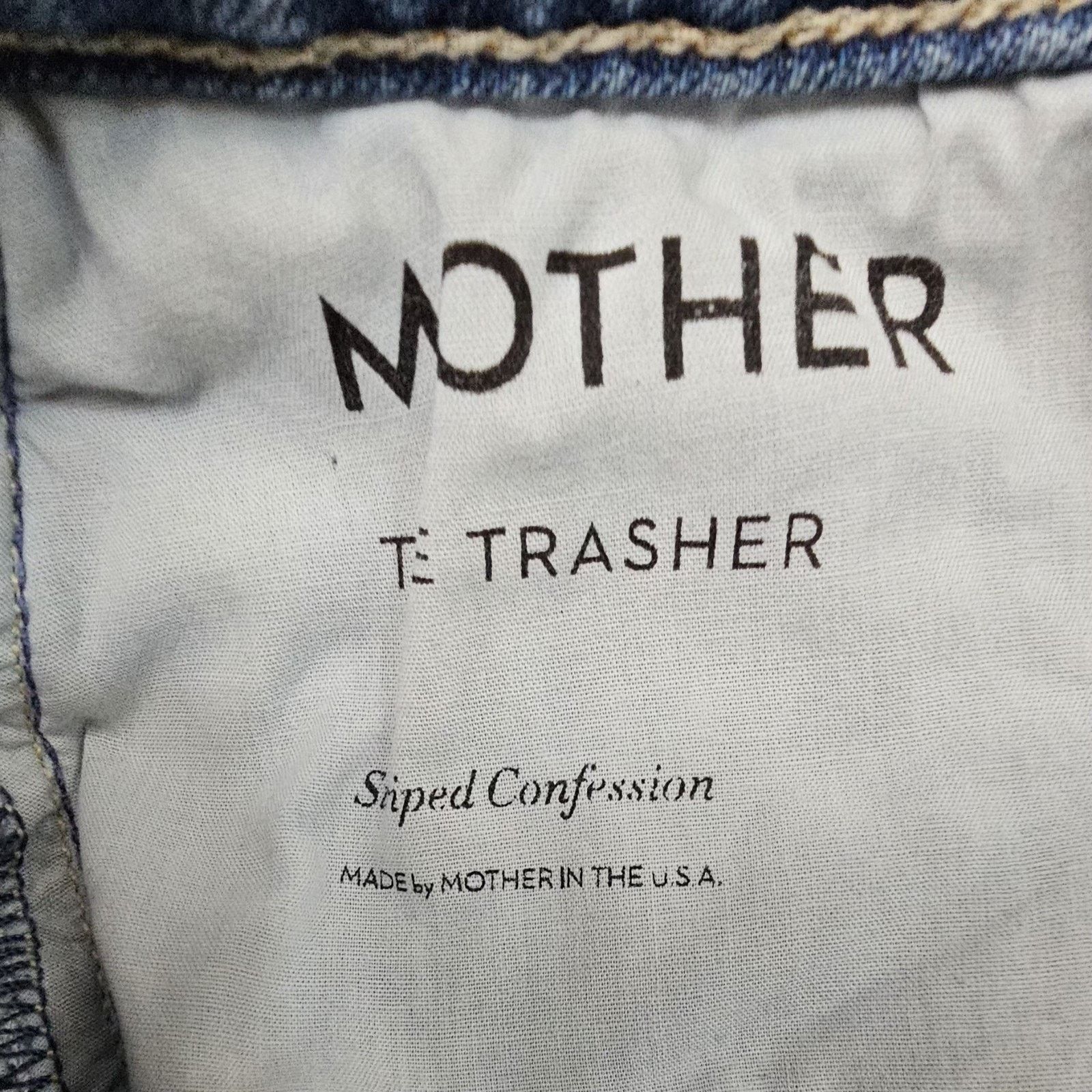 MOTHER Mother Superior The Trasher Button Fly Striped Confess Size 24" / US 00 / IT 34 - 11 Thumbnail
