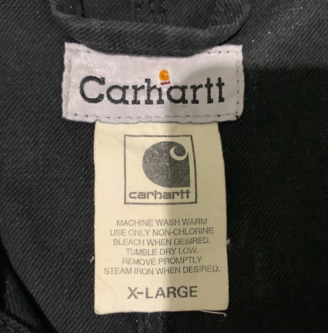 Carhartt VINTAGE CARHARTT DENIM HOODIE CHORE JACKET BUTTON BLACK Size US L / EU 52-54 / 3 - 9 Thumbnail