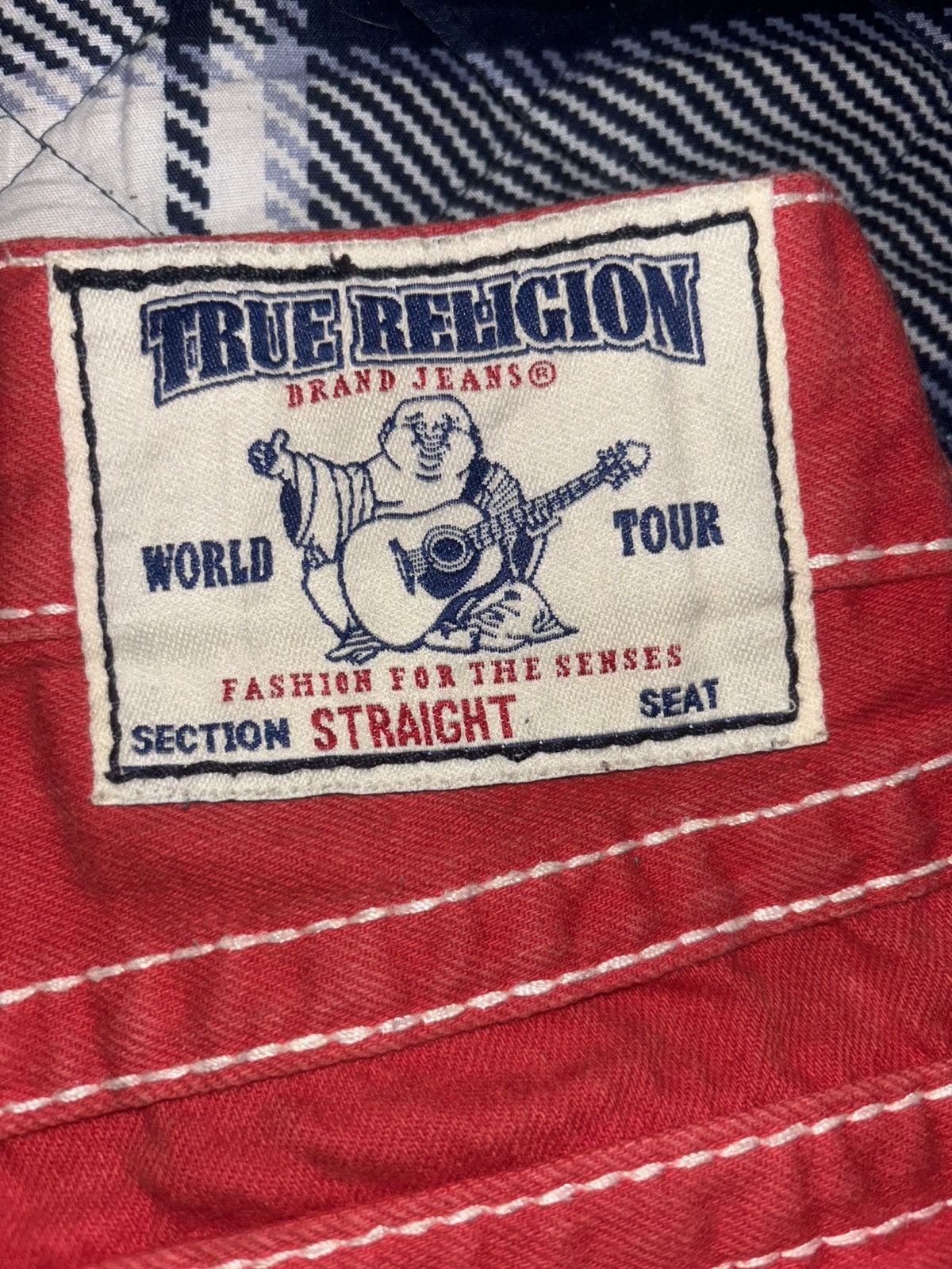 True Religion Red Super T Straight True Religion Jean Size US 31 - 9 Thumbnail