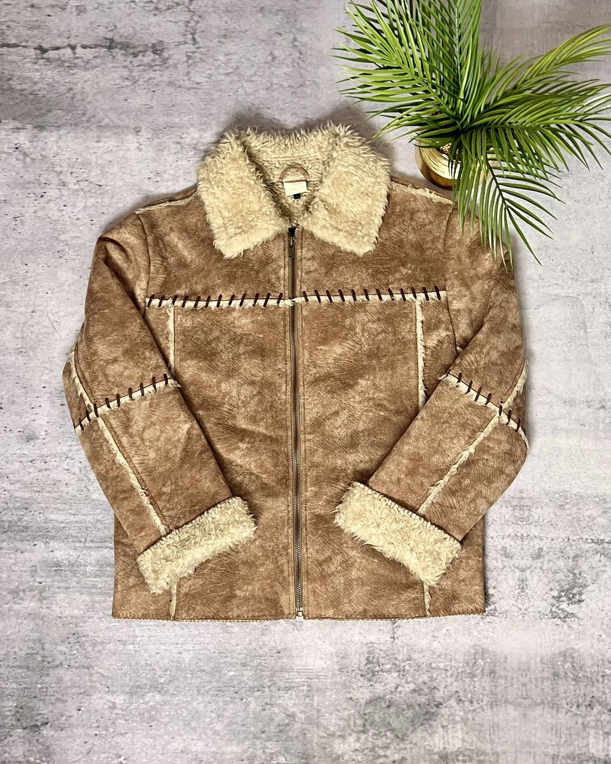 Vintage Crazy Vintage Sheepskin Jacket Size US XL / EU 56 / 4 - 1 Thumbnail