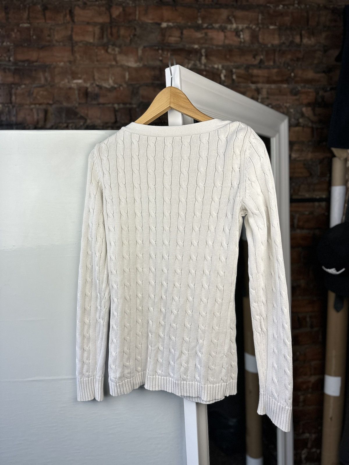 Polo Ralph Lauren × RRL Ralph Lauren Women’s Knitt Sweater Polo Ralph Lauren White Size: M Size M / US 6-8 / IT 42-44 - 4 Thumbnail