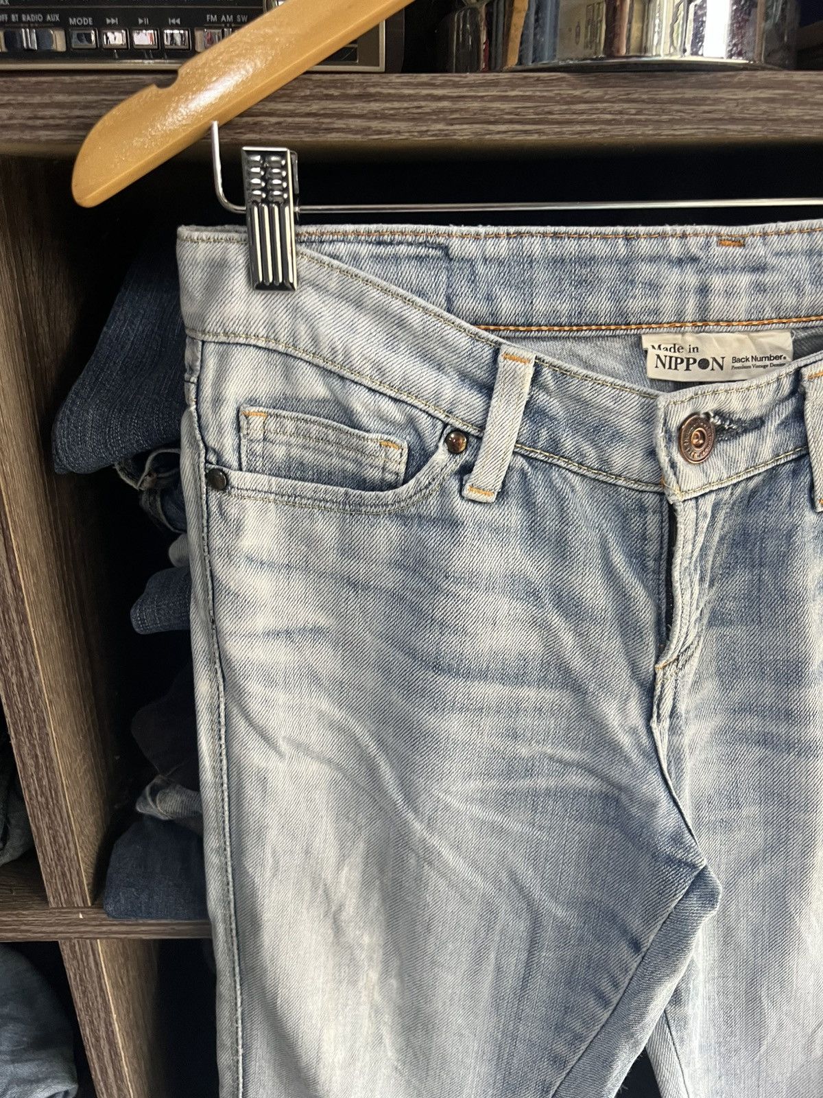 Japanese Brand 🔥Back Number Made in Japan Distressed Denim Size 30" / US 8 / IT 44 - 7 Thumbnail