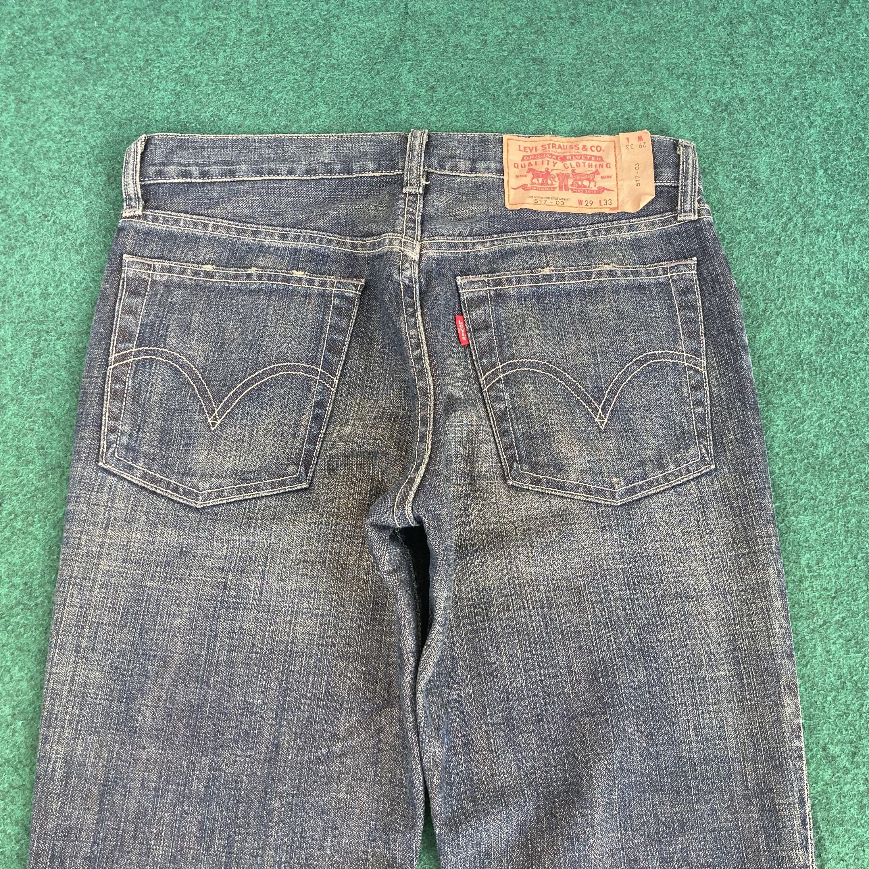 Levi's 29x33.5 Vtg Levis 517 Denim Flared Bootcut Sz 29 Faded Jeans Size US 29 - 15 Thumbnail