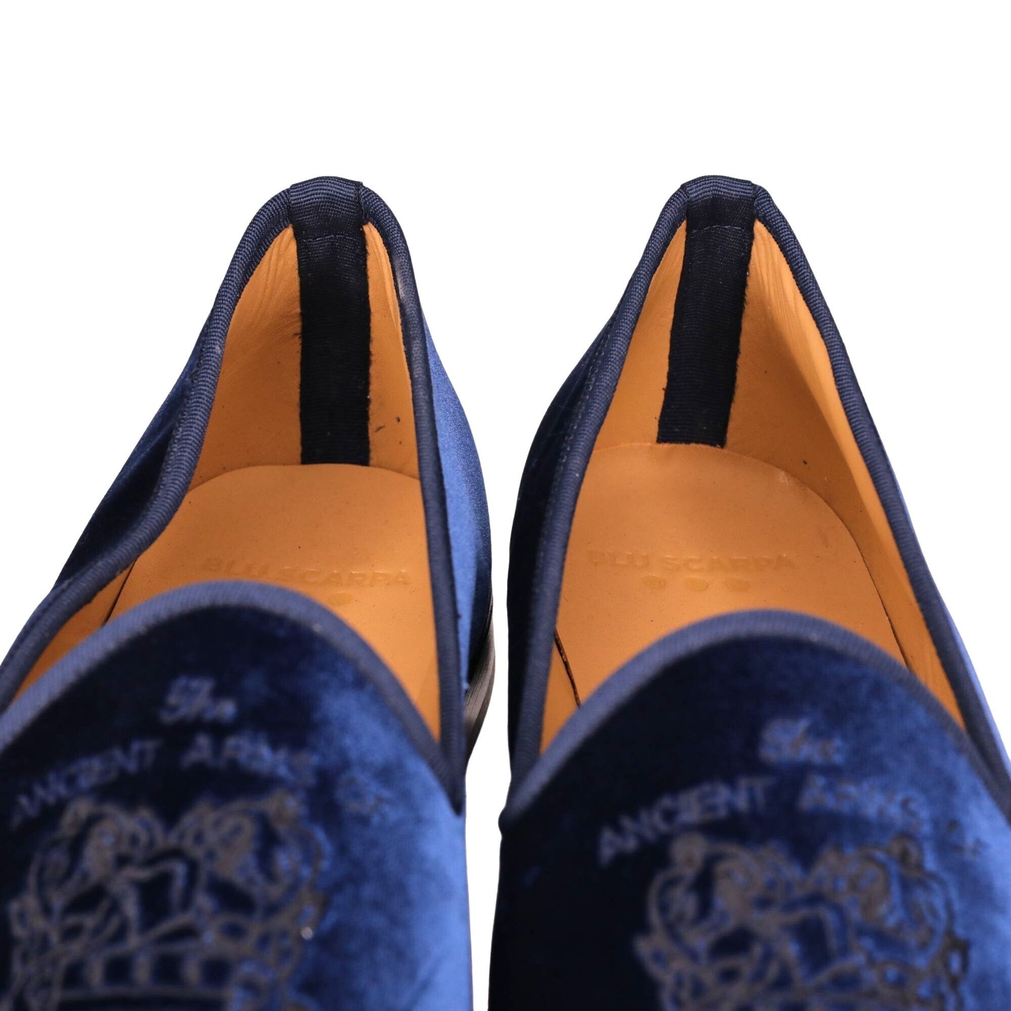 Other NEW Blu Scarpa Italy Mens 19.5 Navy Blue Velvet Dress Shoes Size US 15 / EU 48 - 4 Thumbnail