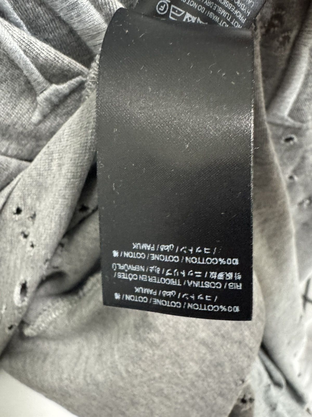 Amiri NWT Amiri Shotgun Embroidered Distressed Tee in Grey Size US L / EU 52-54 / 3 - 13 Thumbnail
