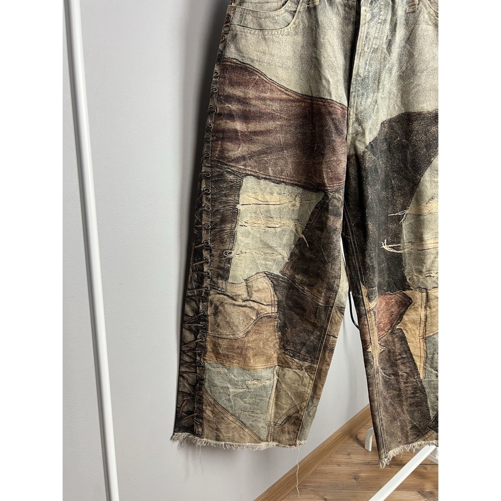 Acne Studios RARE! Acne Studios 3D Printed Patchwork Denim Baggy Loose Je Size US 32 / EU 48 - 5 Thumbnail