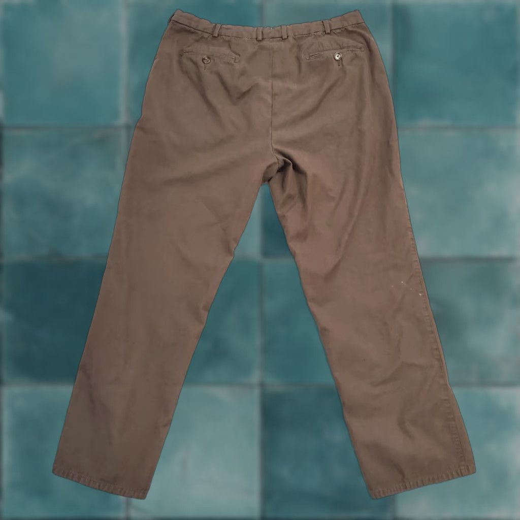 Peter Millar Peter Millar Pants Mens 38 Brown 100% Cotton Flat Front Chino 36X29 FLAW Size US 38 / EU 54 - 1 Thumbnail