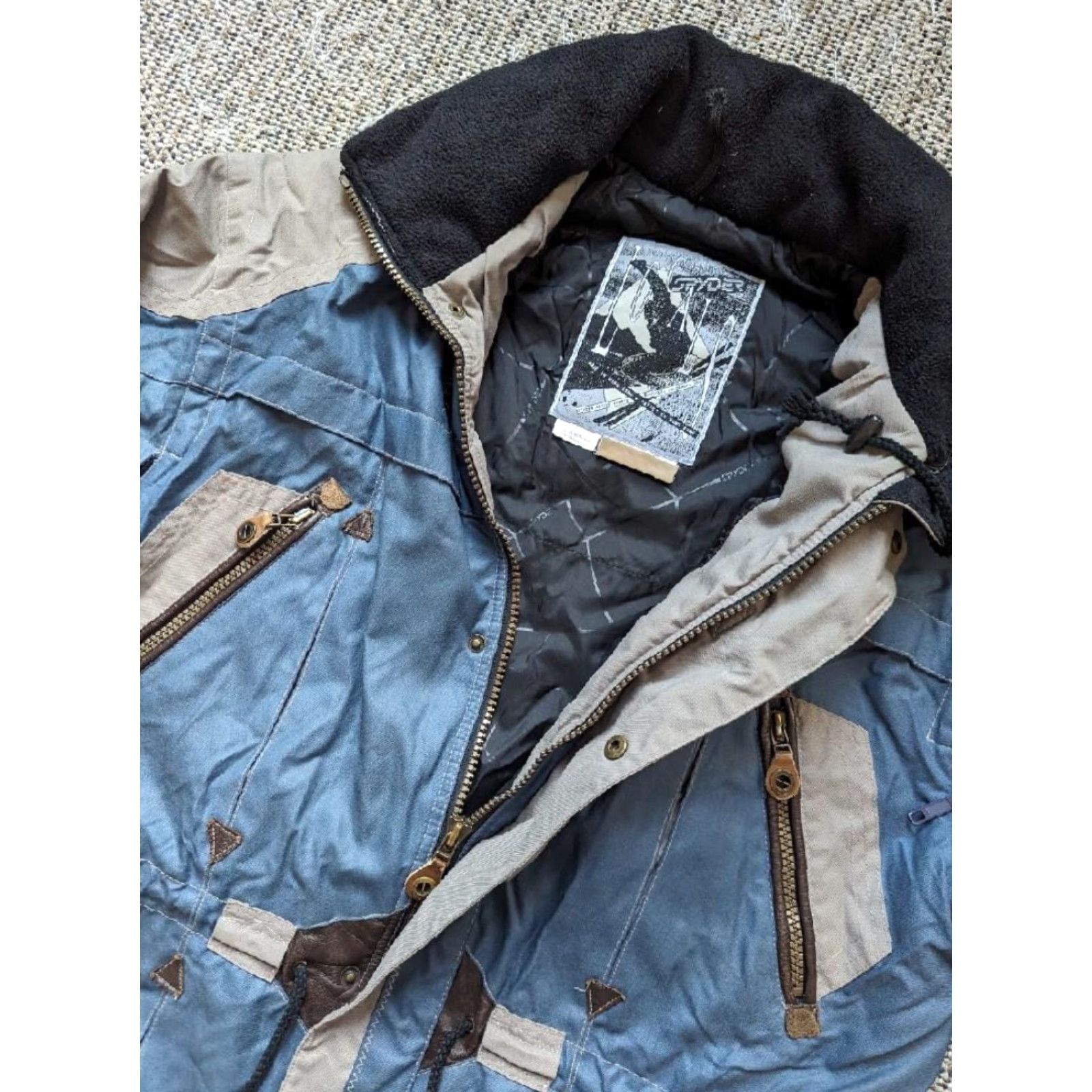 Spyder VINTAGE SPYDER Jacket Coat M Men Blue Gray 1990s Nylon Parka Size US M / EU 48-50 / 2 - 3 Thumbnail