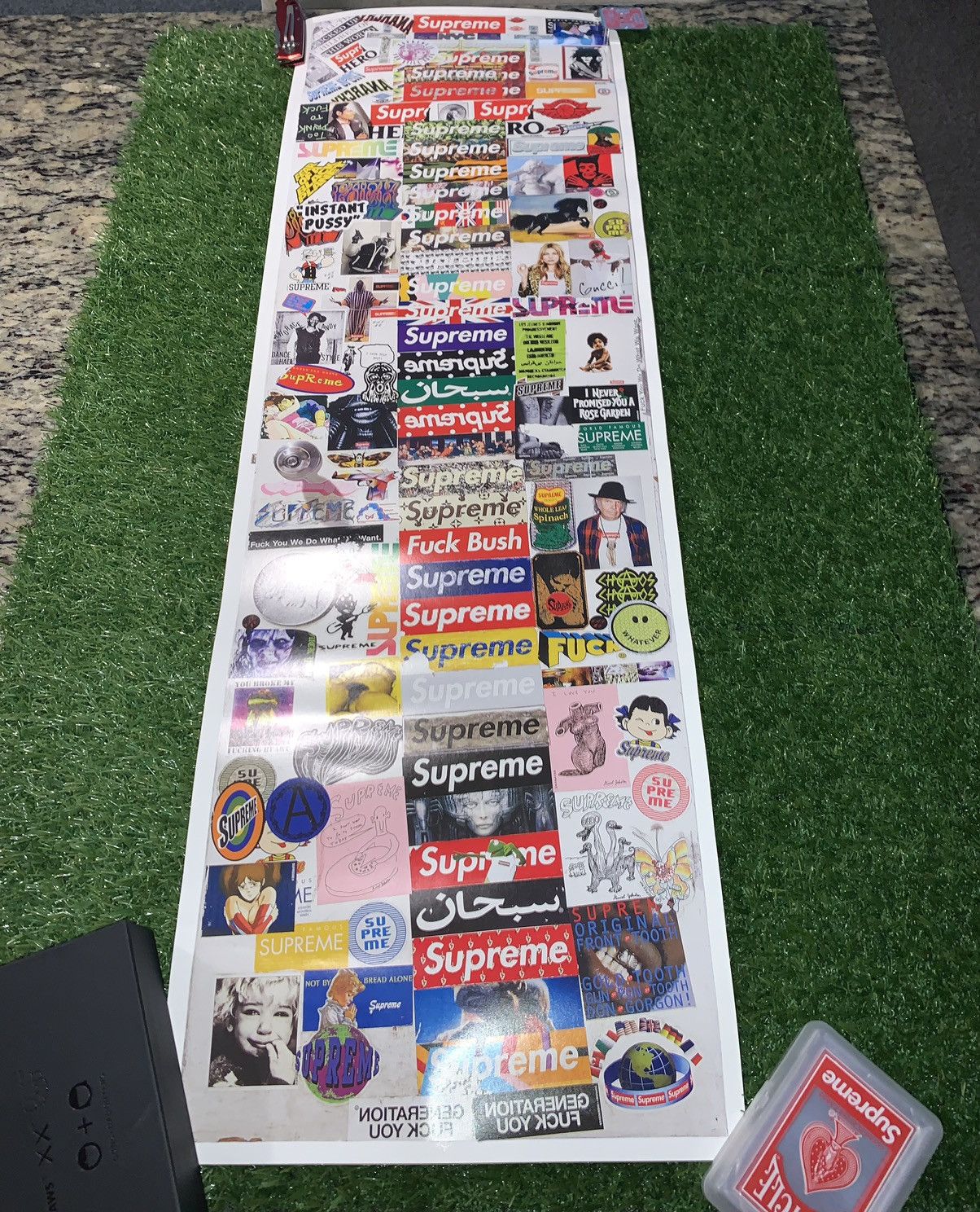 Supreme hotsell x Phaidon Sticker Door Friends and Family Poster