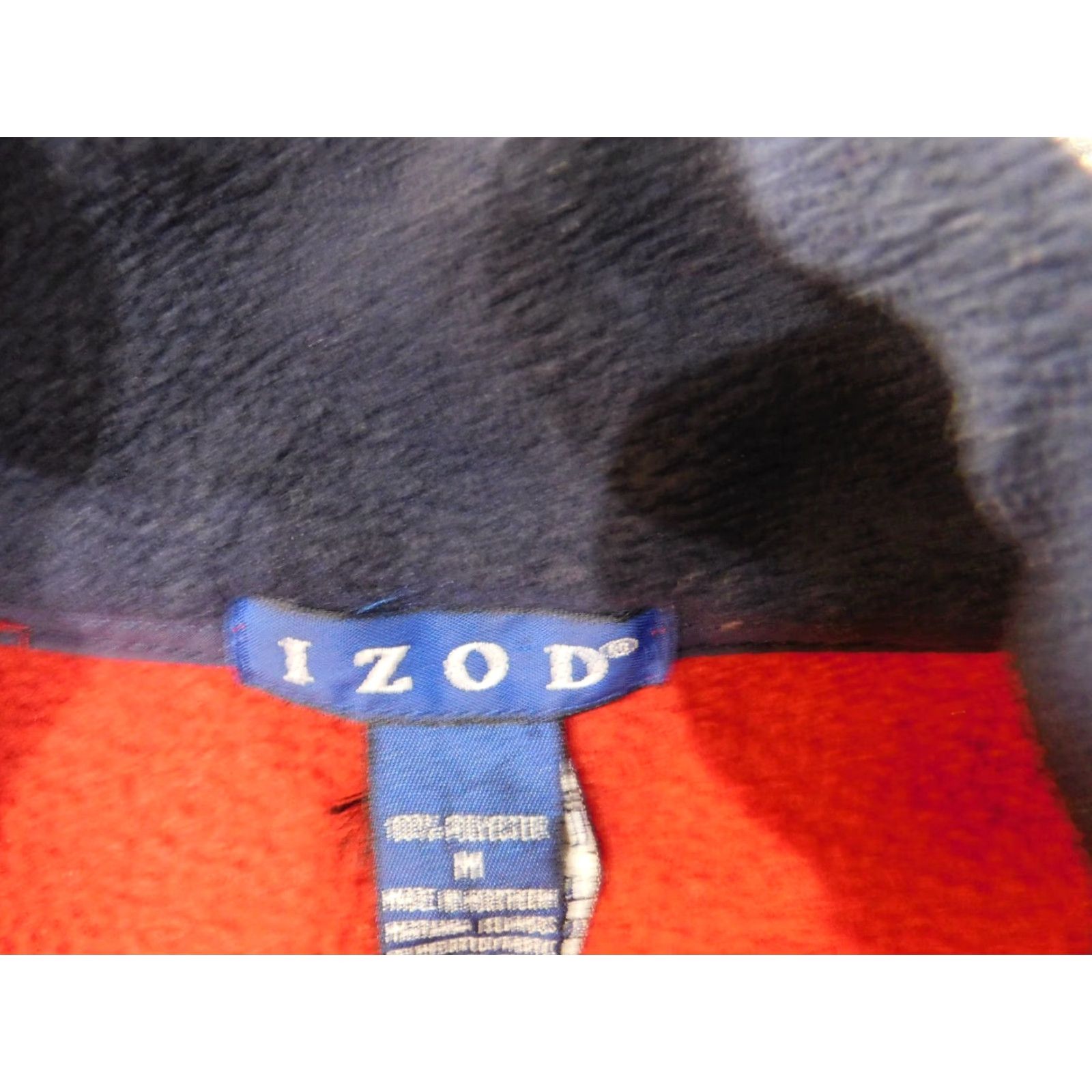 Izod IZOD fleece jacket Mens Red M Polyester Logo Classic Jacket Casual Fall Winter Size US M / EU 48-50 / 2 - 5 Thumbnail