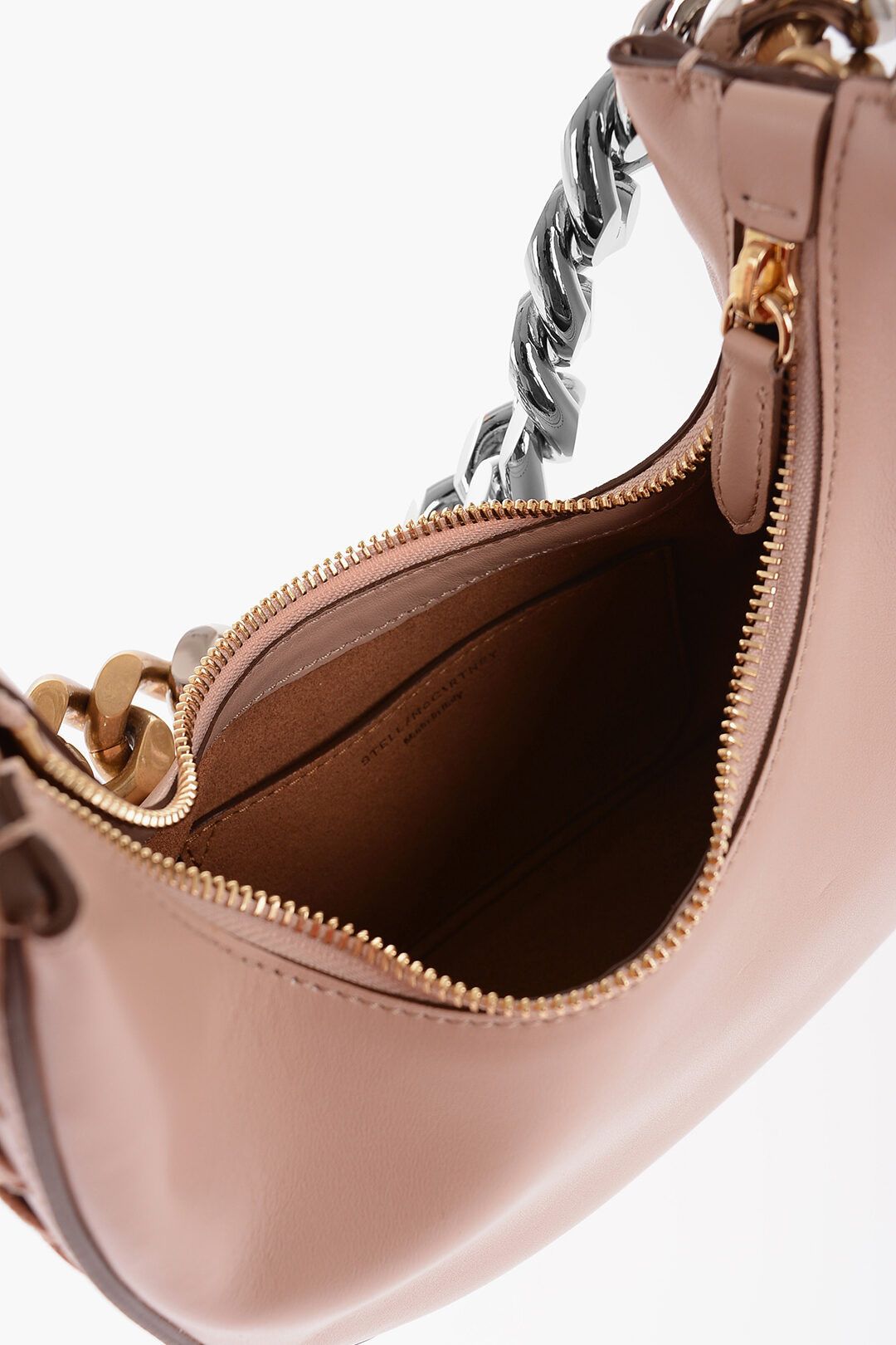 Stella McCartney og1mm0824 Size: OS / Leather Mini Hobo Bag With Chain Size ONE SIZE - 5 Thumbnail