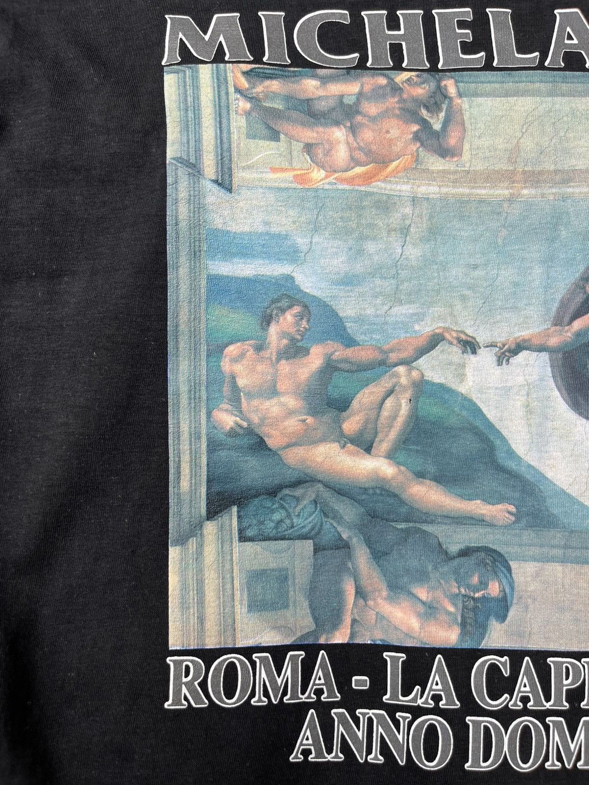 Vintage Vintage 80s Michelangelo buonarroti single stitch tee tshirt Size US M / EU 48-50 / 2 - 9 Thumbnail