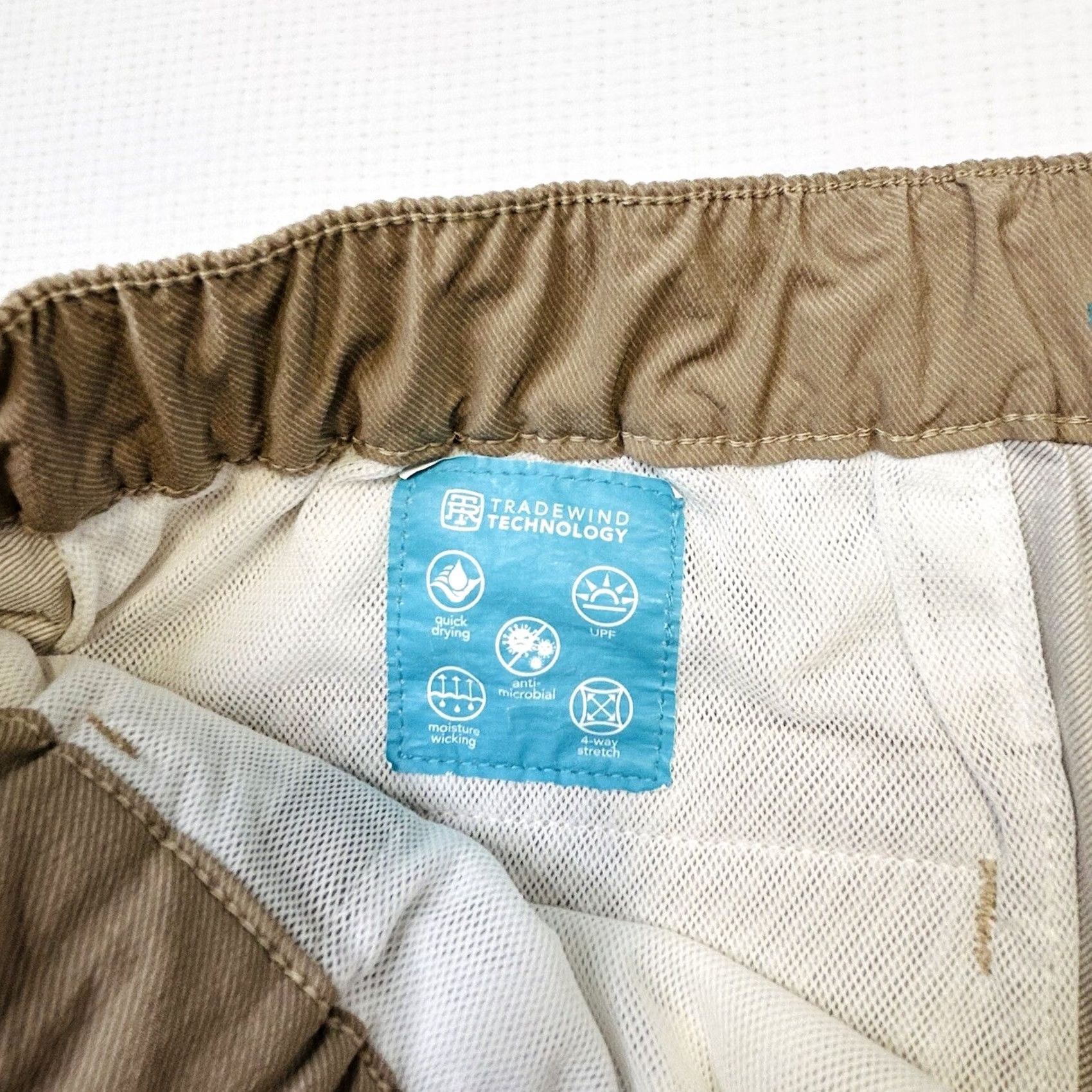 Tori Richard Tori Richard Tradewind Shorts Board Shorts Men 34 Beige Nylon Polyester Spandex Quick Dry Lightweight Beach Boating 90s? Size US 34 / EU 50 - 6 Thumbnail