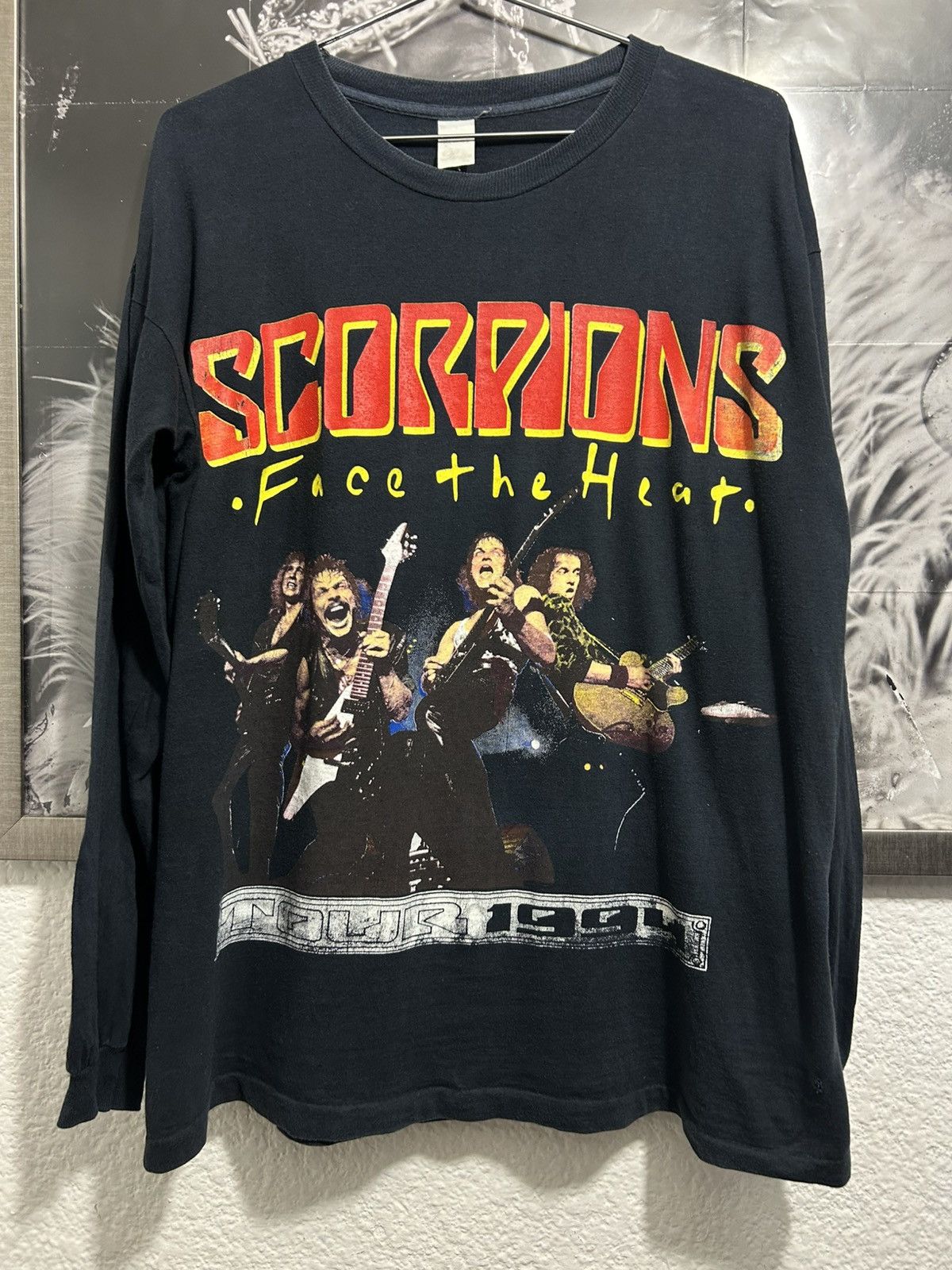 Mexican Threads 1994 Scorpions Face the Heat Tour in Mexico City Rare Size US XL / EU 56 / 4 - 1 Thumbnail