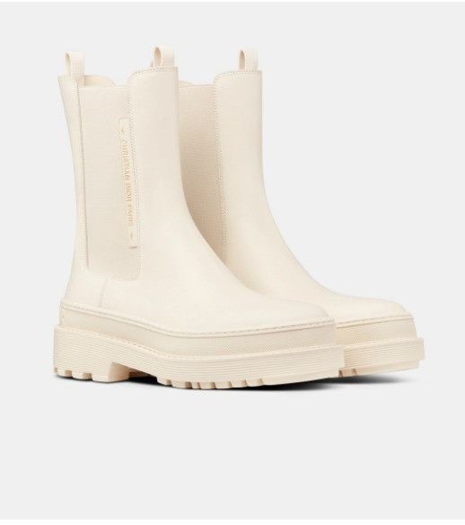 Dior o1w1db10924 Trial Ankle Calfskin Boot in White Size US 10 / IT 40 - 2 Thumbnail