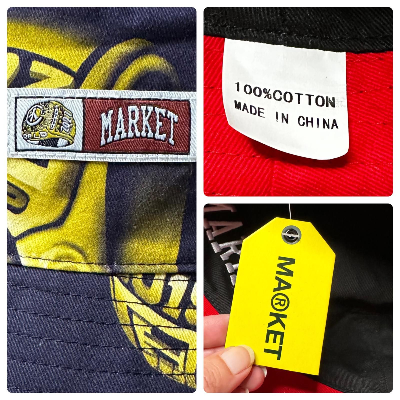 Market NWT Market Championship Rings Reversible Bucket Hat Adult OS Size ONE SIZE - 8 Thumbnail