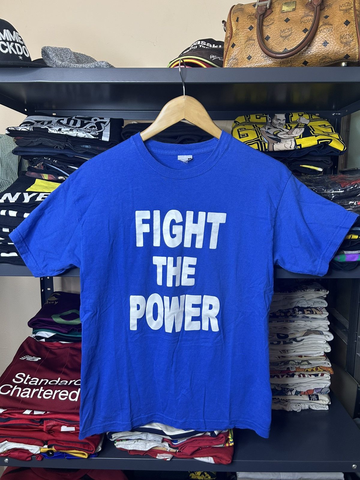 Other Public Enemy Fight The Power Tee Blue Rap Shirt Size US S / EU 44-46 / 1 - 1 Thumbnail