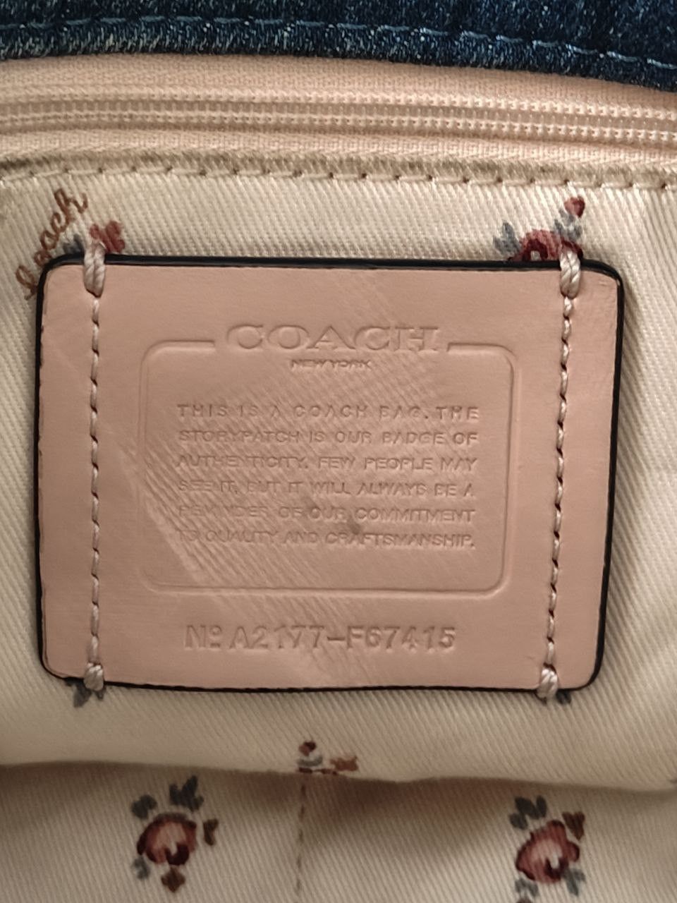 Coach Coach Denim Tote Bag Size ONE SIZE - 10 Thumbnail