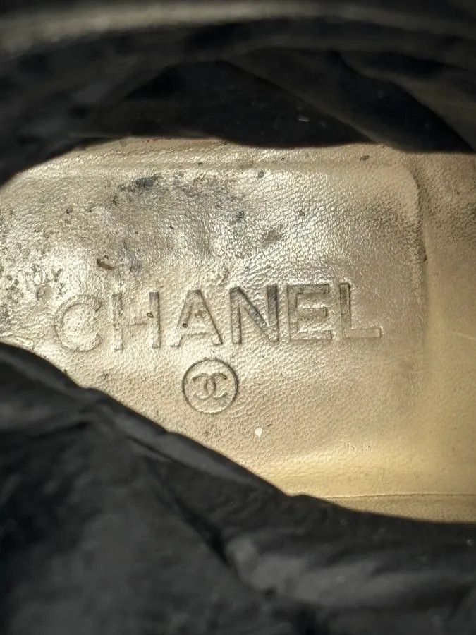 Chanel Chanel Black Leather Quilted Biker Boots Size US 8 / IT 38 - 13 Thumbnail