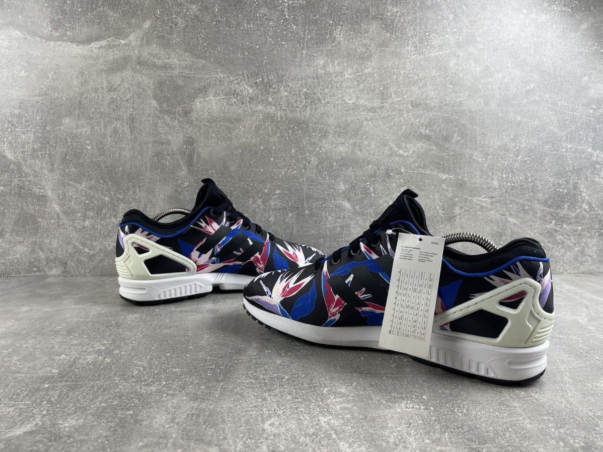 Adidas Adidas Originals ZX Flux Bird of Paradise Floral Sneakers Size US 10.5 / EU 43-44 - 5 Thumbnail