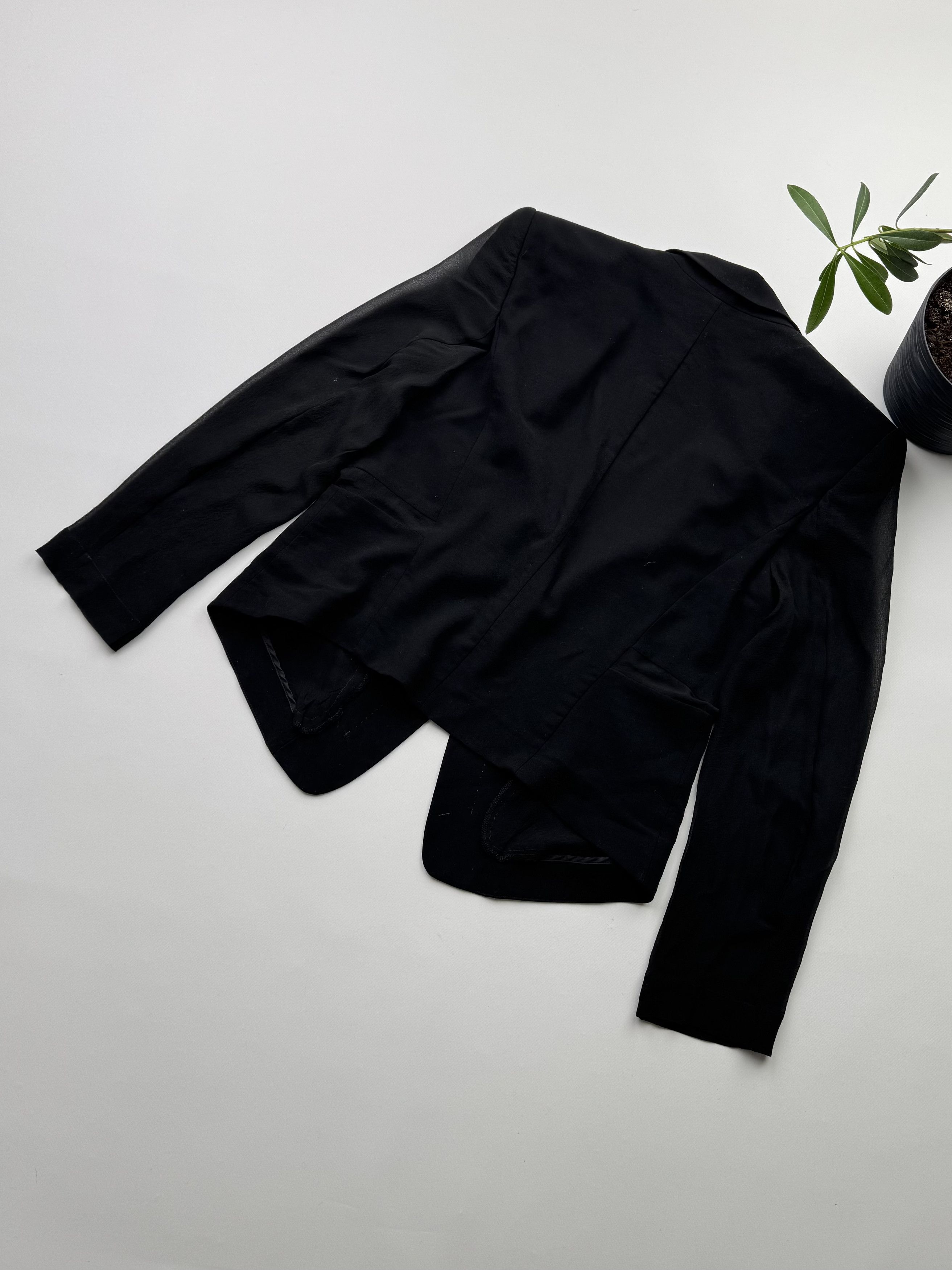 Japanese Brand Rene Lezard Blazer With Mesh Sleeve (421) Size M / US 6-8 / IT 42-44 - 10 Thumbnail