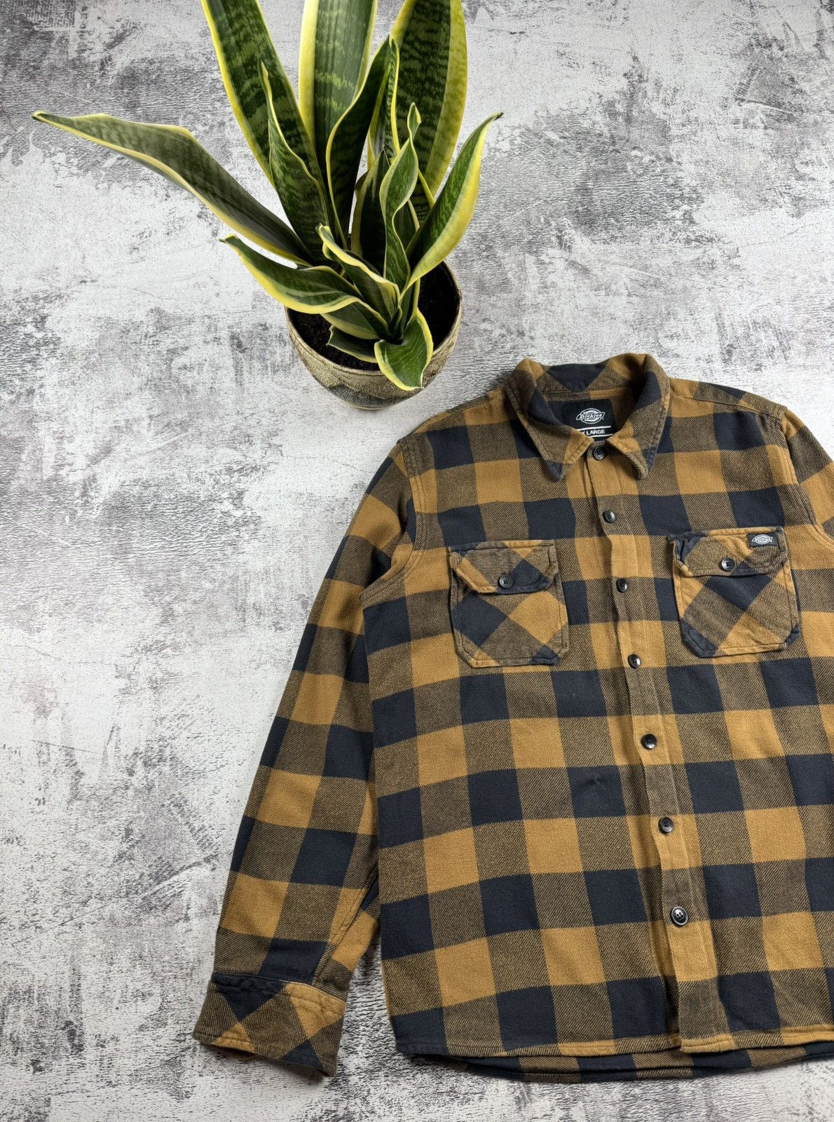 Dickies Dickies West Checked Striped Pocket Longsleeve Button Shirt Size US XL / EU 56 / 4 - 2 Thumbnail