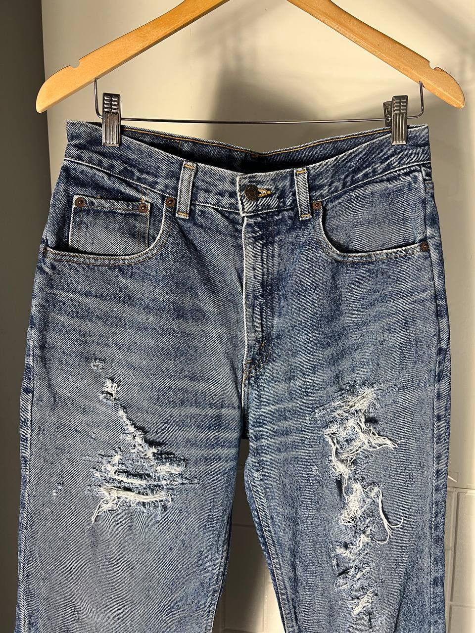Levi's Vintage Clothing VERY RARE LEVI’S 627 DENIM DESIGNER RETRO JEANS Y2K 90s USA Size US 29 - 4 Thumbnail