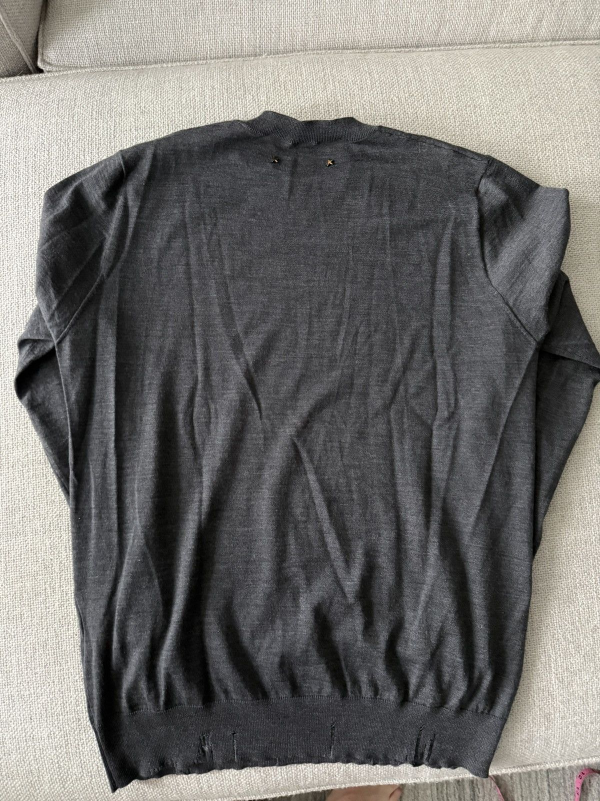 Golden Goose Golden Goose Distressed Crewneck Sweater —Grey, Men’s M Size US M / EU 48-50 / 2 - 4 Thumbnail