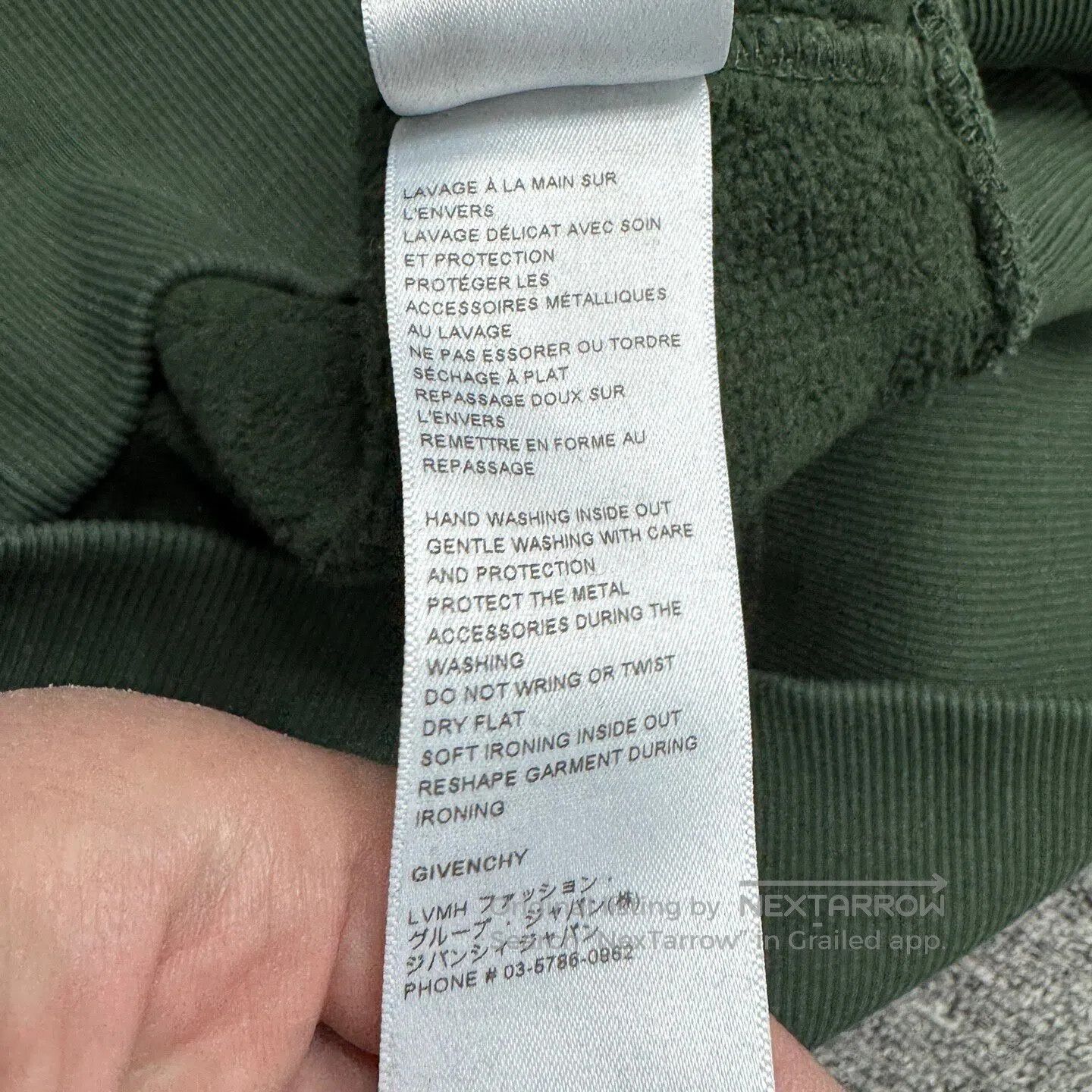 Givenchy Givenchy Faded, eroded, and aged-style hooded hoodie| Size US M / EU 48-50 / 2 - 5 Thumbnail