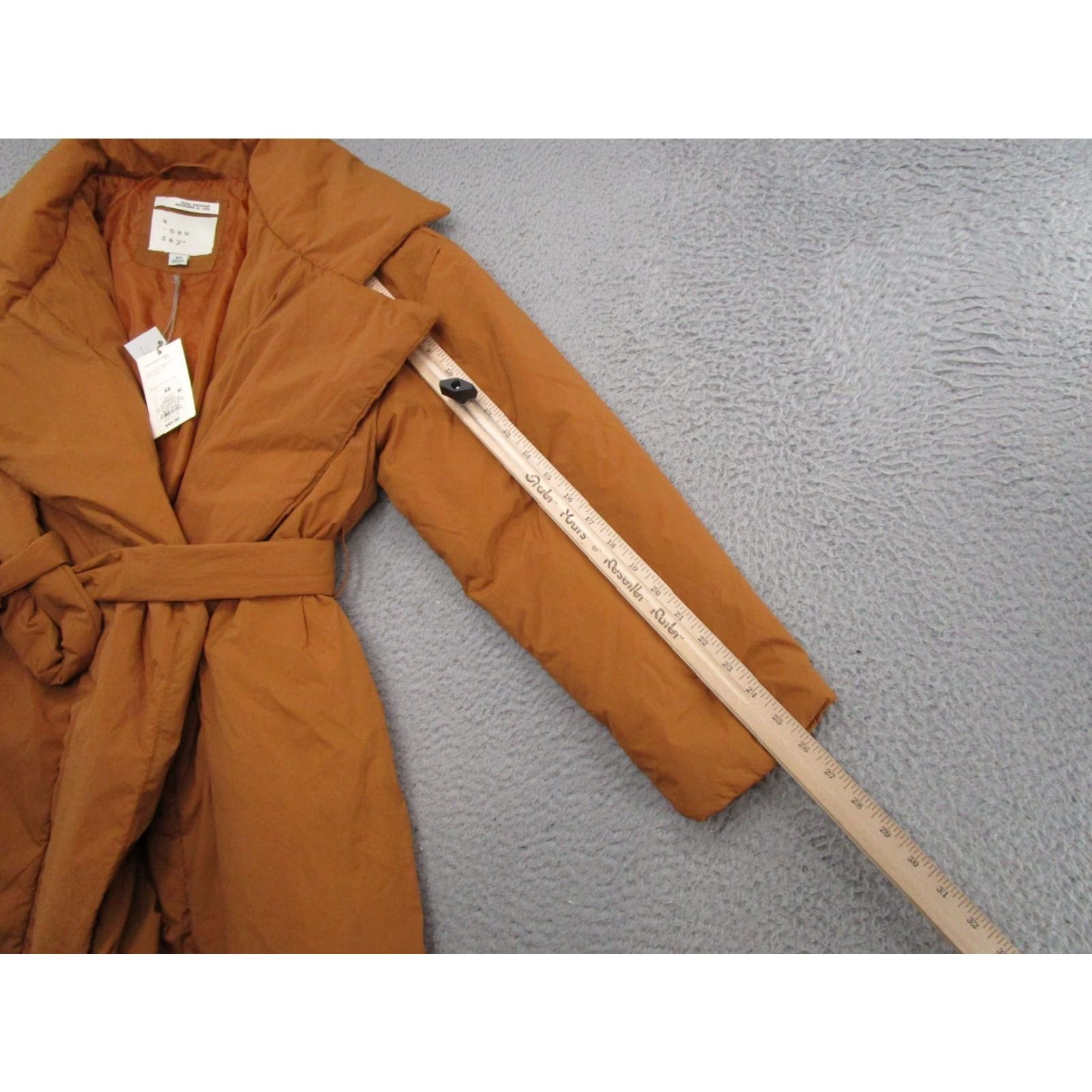 Vintage A New Day Water Resistant Brown Belted Jacket Insulated Puffer XS Winter Jacket Womens Belted Brown Water Resistant Puffer Insulated XS Winter New Day Size XS / US 0-2 / IT 36-38 - 7 Thumbnail