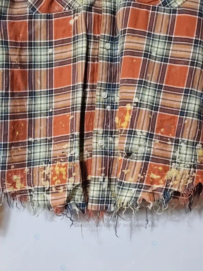 Amiri Amiri Orange Plaid Shirt Size US M / EU 48-50 / 2 - 7 Thumbnail