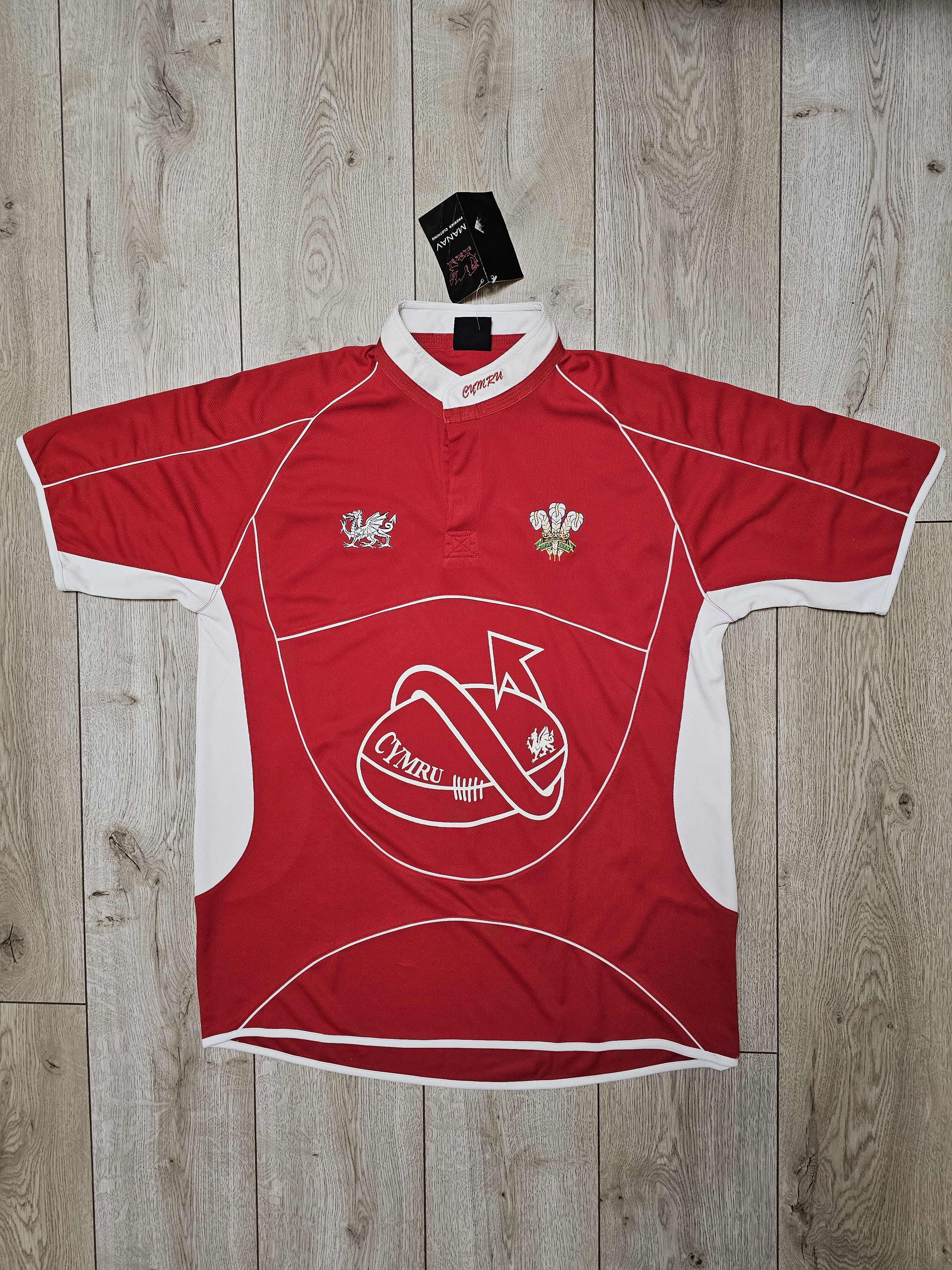 Vintage WALES RUGBY JERSEY VINTAGE NEW WALES RUGBY JERSEY WRU Size US XL / EU 56 / 4 - 1 Thumbnail