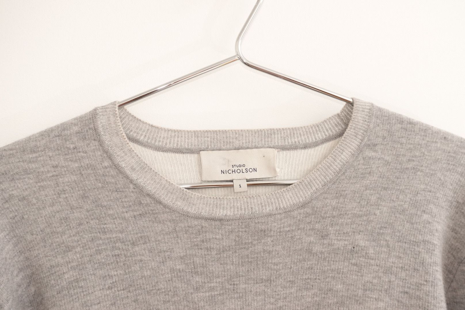 Studio Nicholson Lexington Asymmetrical Cashmere Sweater Heather Grey Size S / US 4 / IT 40 - 3 Thumbnail