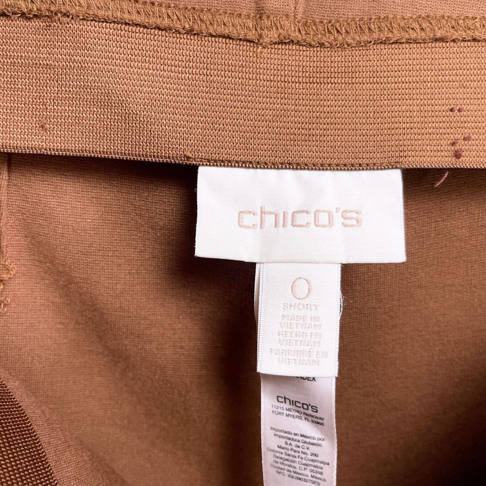 Chicos Chicos Juliet Ponte Pull On Pants Brown High Rise Slim 0 S Size 25" / US 0 / IT 36 - 6 Thumbnail