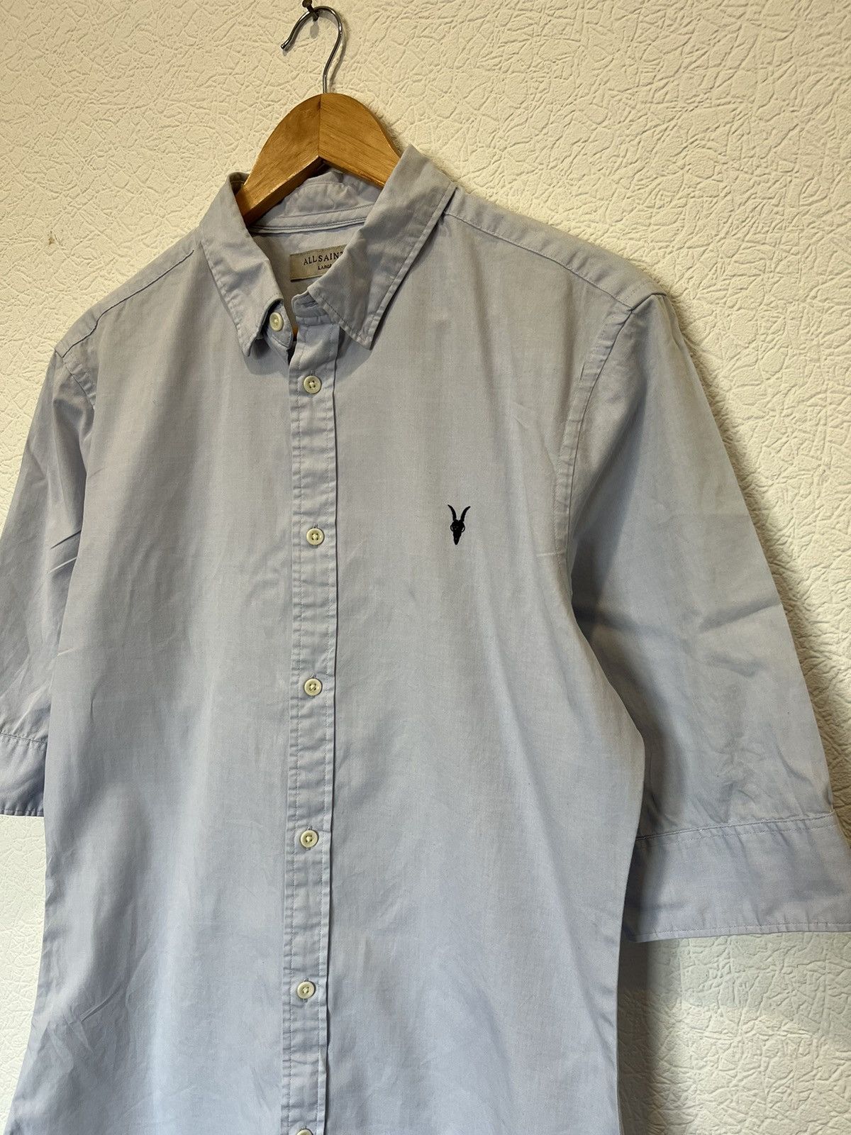 Allsaints Allsaints Blue Classic Shirt Size L / US 10 / IT 46 - 2 Thumbnail