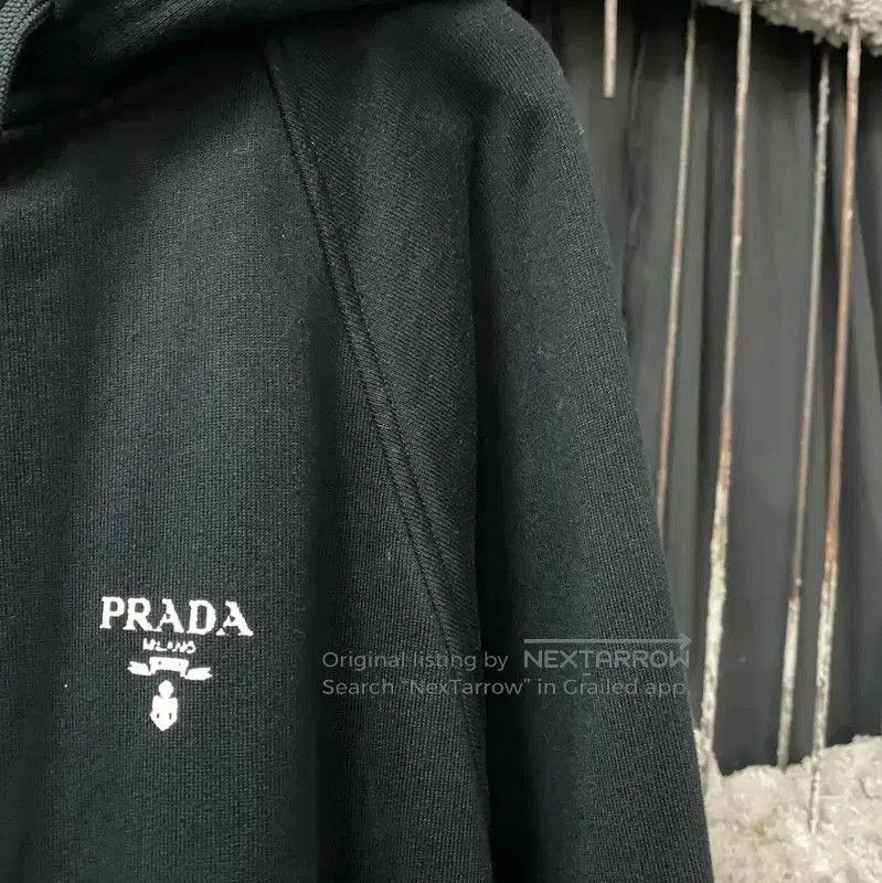 Prada Prada Black Cotton Long Sleeve Hoodie. Size US XS / EU 42 / 0 - 5 Thumbnail