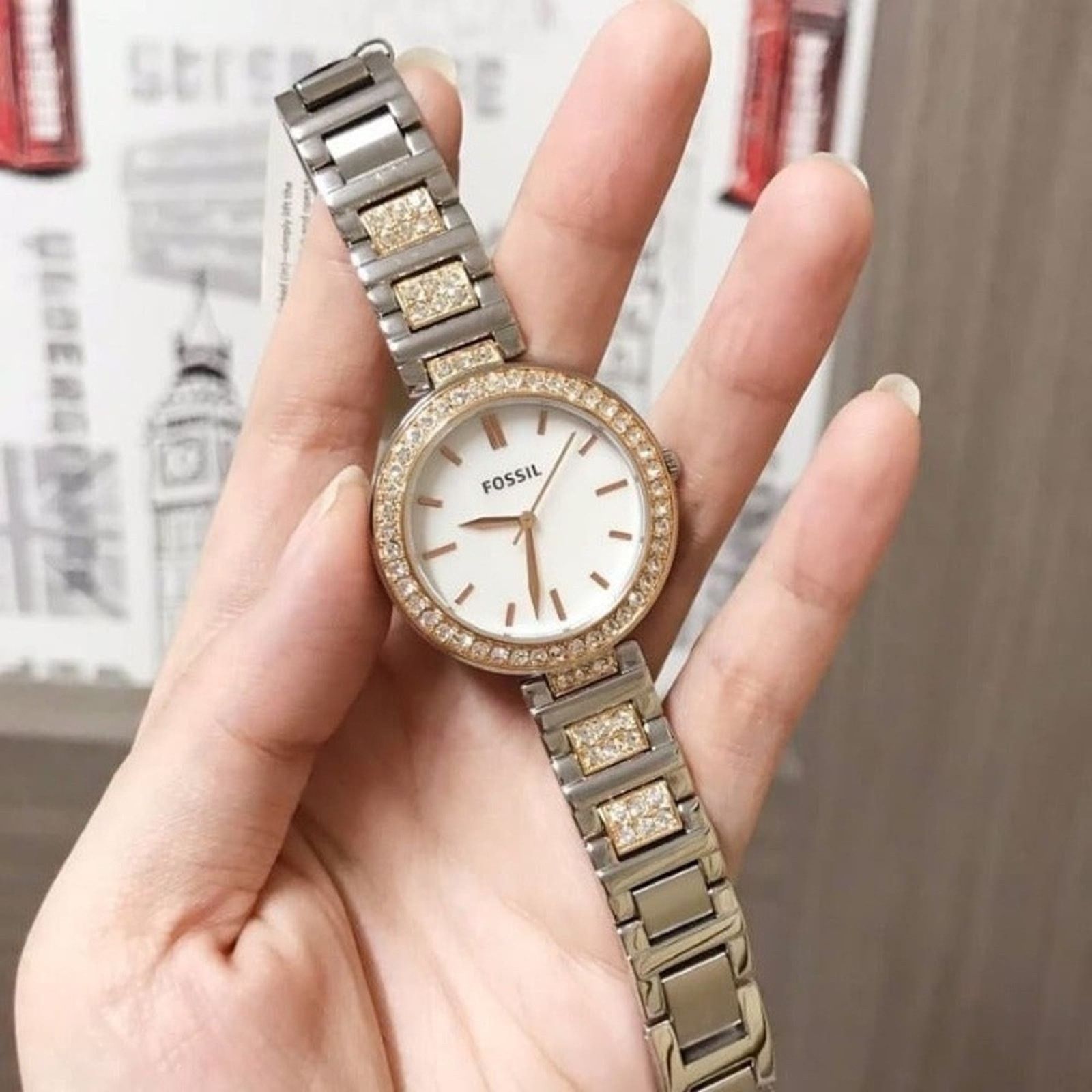 Fossil Fossil BQ3337 Karli Three-Hand Two-Tone Size ONE SIZE - 3 Thumbnail