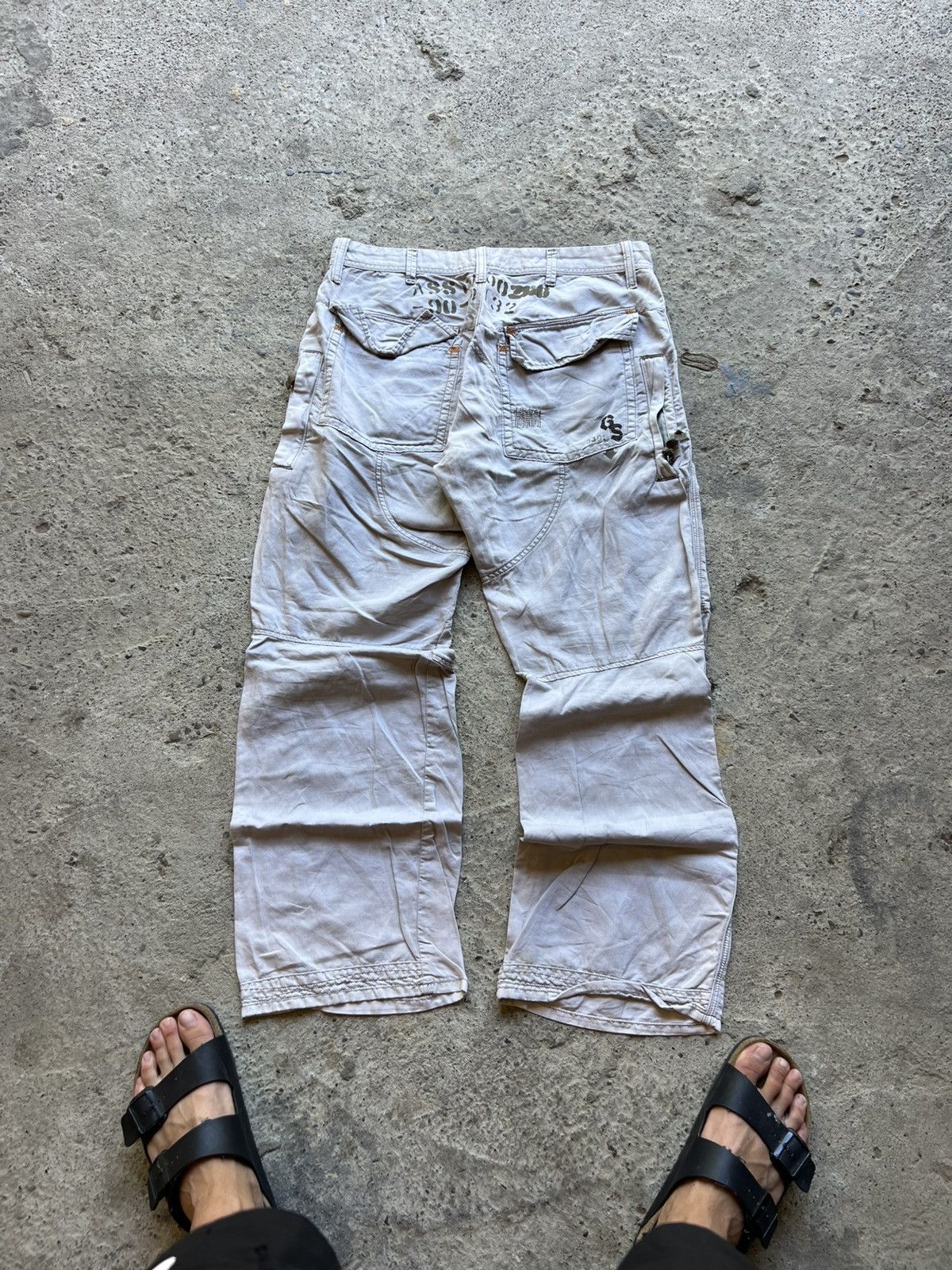 Vintage 🔥 Vintage Balenciaga Style G-Star Bondage Cargo Pants 90s Size US 34 / EU 50 - 4 Thumbnail