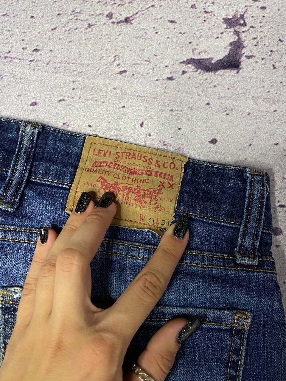 Levi's Vintage Levi's 501 Regular Fit Light Blue Denim Jeans 31*34 Size 31" - 6 Thumbnail