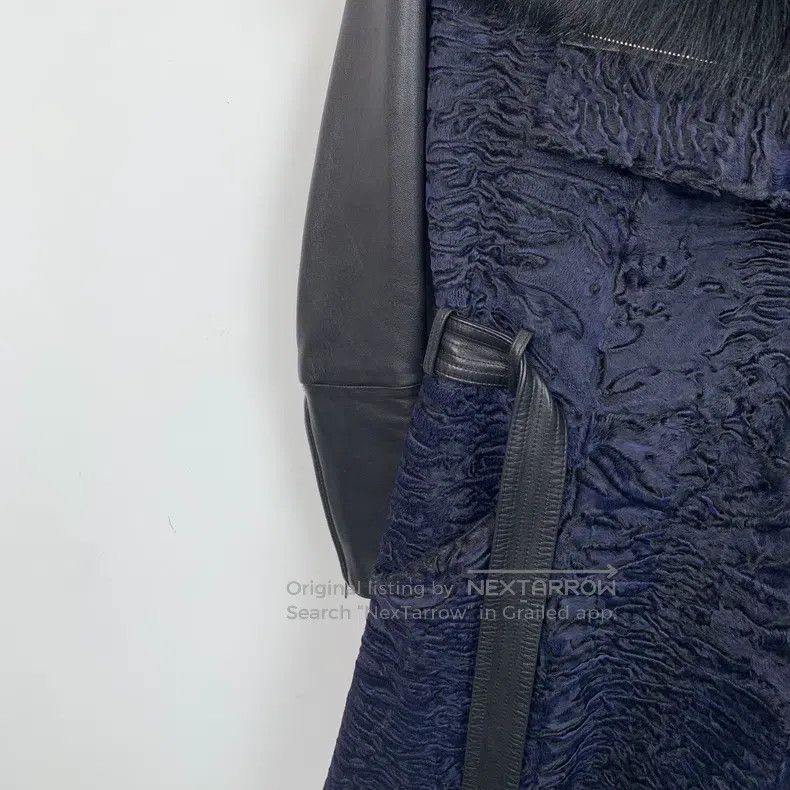 Dior Dior Black fur integrated belt coat Size XXS / US 00 / IT 34 - 4 Thumbnail