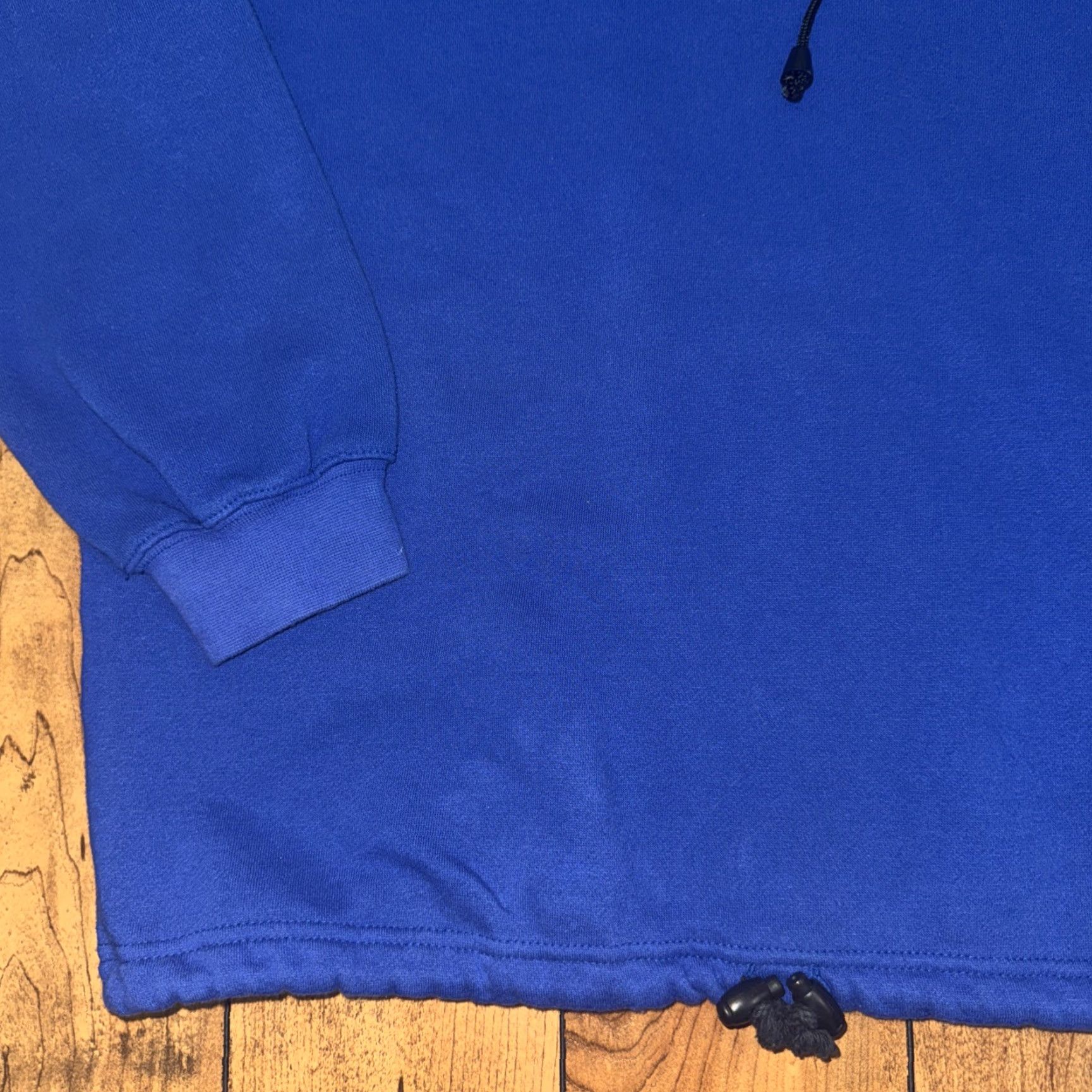 Nike VINTAGE Nike Premier Hoodie Men's Large Blue 90s Streetwear Soccer Sportswear Pullover Hooded Pockets Size US L / EU 52-54 / 3 - 6 Thumbnail