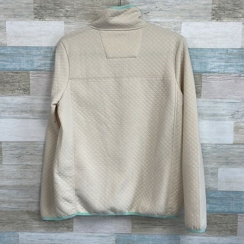 Jones New York Jones New York Quilted 1/4 Snap Jacket Cream Womens Large Size L / US 10 / IT 46 - 3 Thumbnail