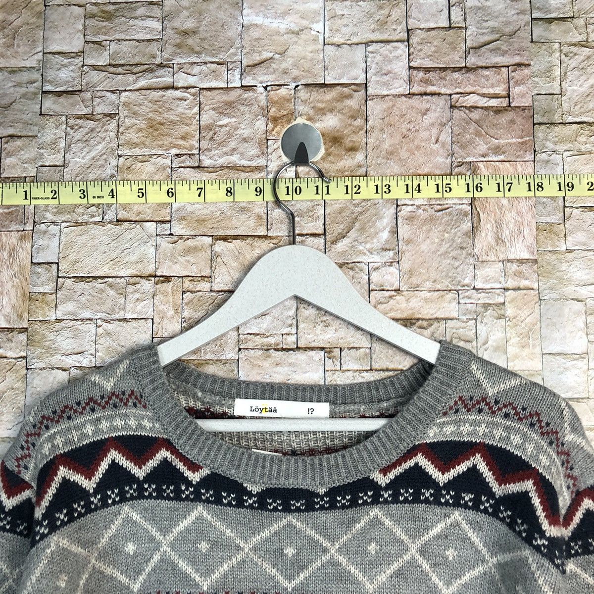 Homespun Knitwear DL Loy Taa Grey art vintage Knitwear #A262 Size US S / EU 44-46 / 1 - 4 Thumbnail