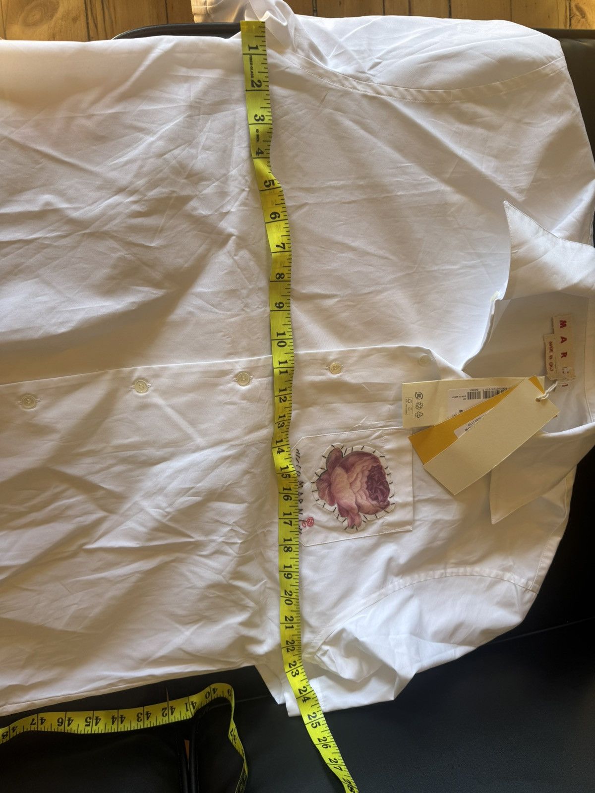 Marni Marni Flower Patch Poplin Bowling Shirt Size US M / EU 48-50 / 2 - 4 Thumbnail