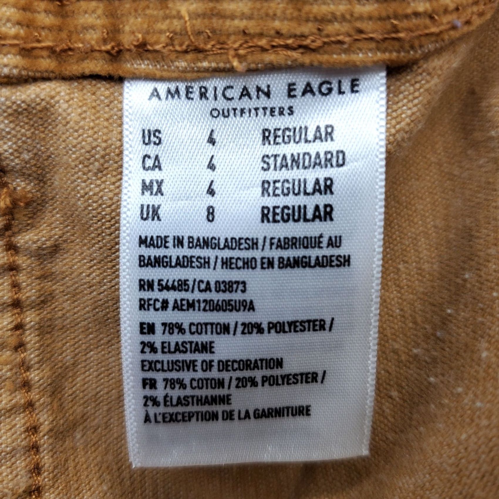 American Eagle Outfitters American Eagle Outfitters A-Line Skirt Womens 4 Brown Corduroy Stretch High Rise Size 27" / US 4 / IT 40 - 5 Thumbnail