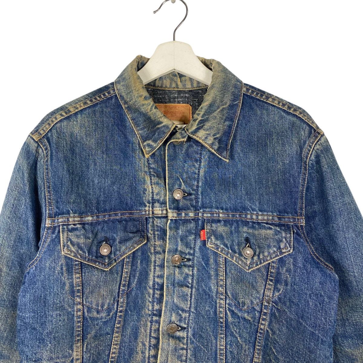 Levi's × Levi's Vintage Clothing × Vintage 💥 70s LEVIS BLANKET TRUCKER DENIM JACKET BUTTON #52 Size US L / EU 52-54 / 3 - 5 Thumbnail