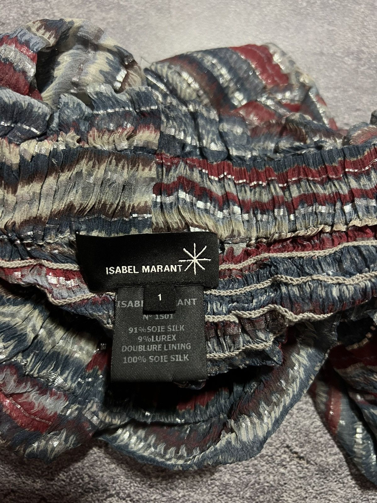 Isabel Marant Designer Isabel Marant Etoile Silk Striped Women's Shorts Size 26" / US 2 / IT 38 - 3 Thumbnail