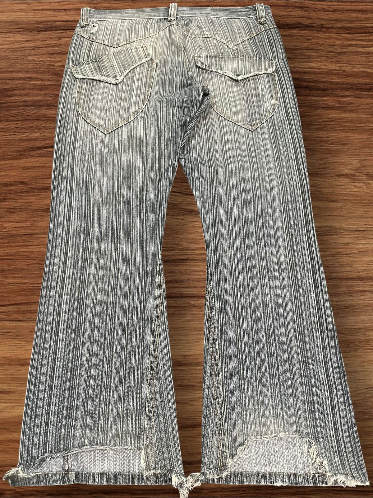 If Six Was Nine ⚡️Flare⚡️Vintage Japanese Brand Ikka Button Fly Flare Jeans Size US 34 / EU 50 - 2 Thumbnail