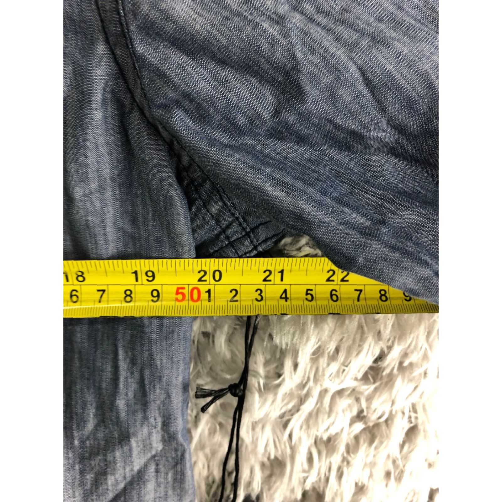 Vintage Rock & Republic Mens Size L Blue Short Sleeve Button Up Spread Collar Shirt Size US L / EU 52-54 / 3 - 5 Thumbnail